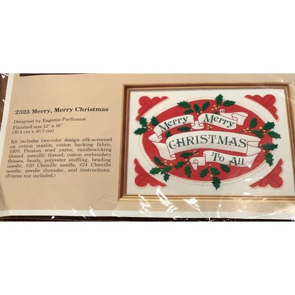 Vintage 1987 The Creative Circle 2254 and 2325 Christmas embroidery kits - Picture 5 of 7